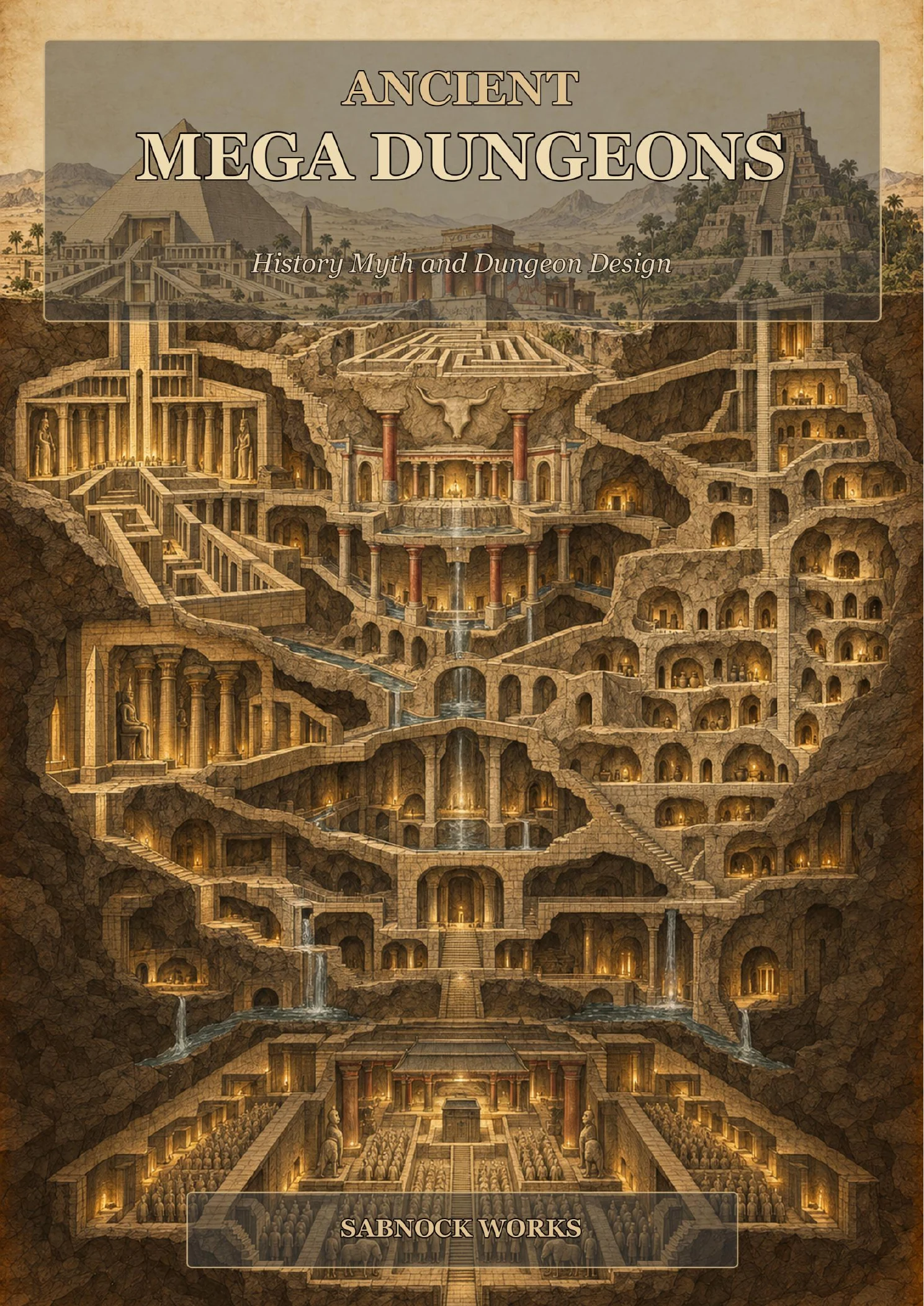 Cover of Ancient Mega Dungeons by Sabnock Works