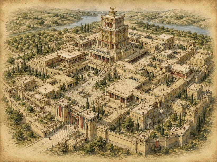Illustration accompanying Did The Labyrinth Ever Exist? in Ancient Mega Dungeons