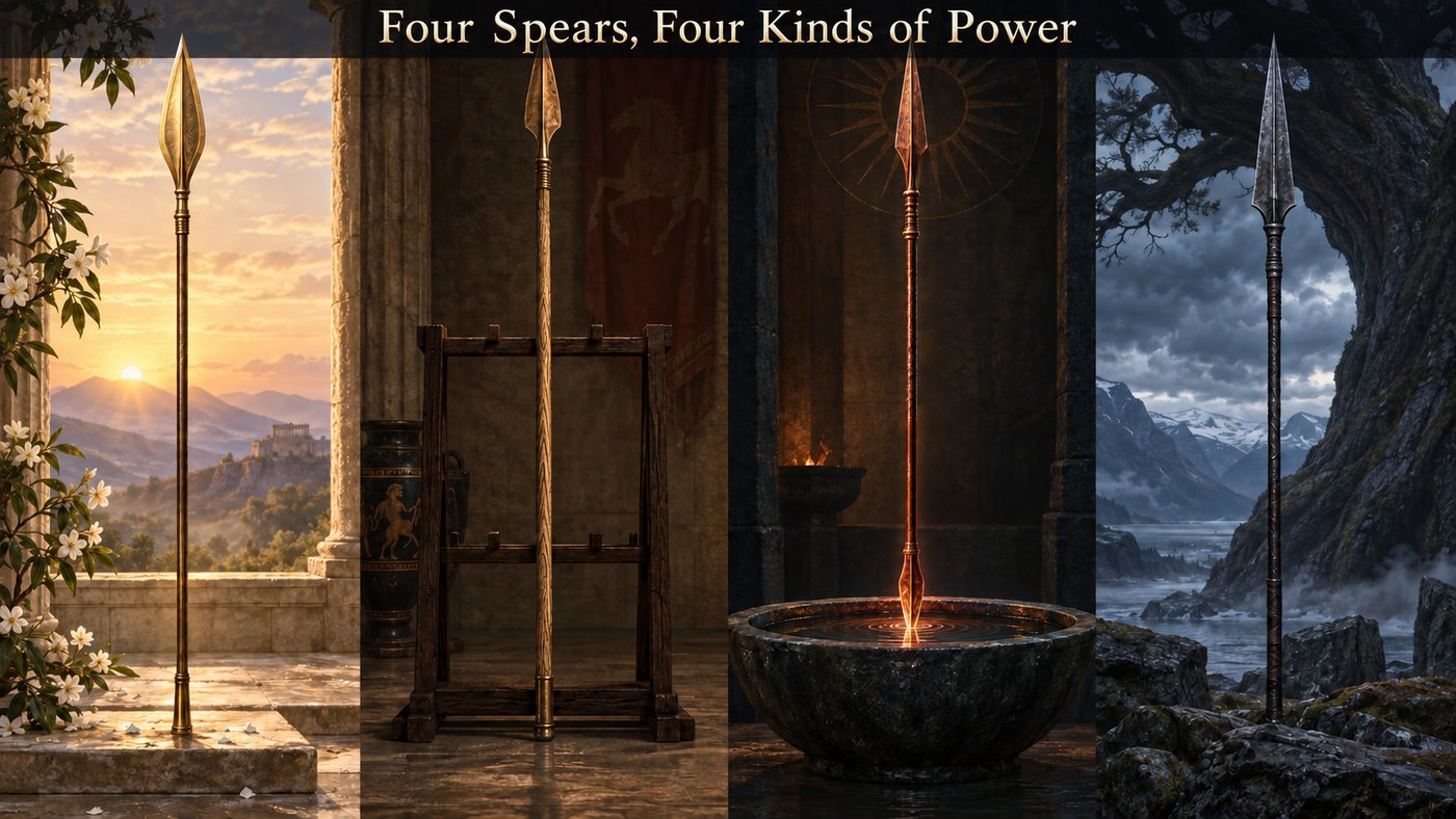 Illustration for Four Spears, Four Kinds of Power