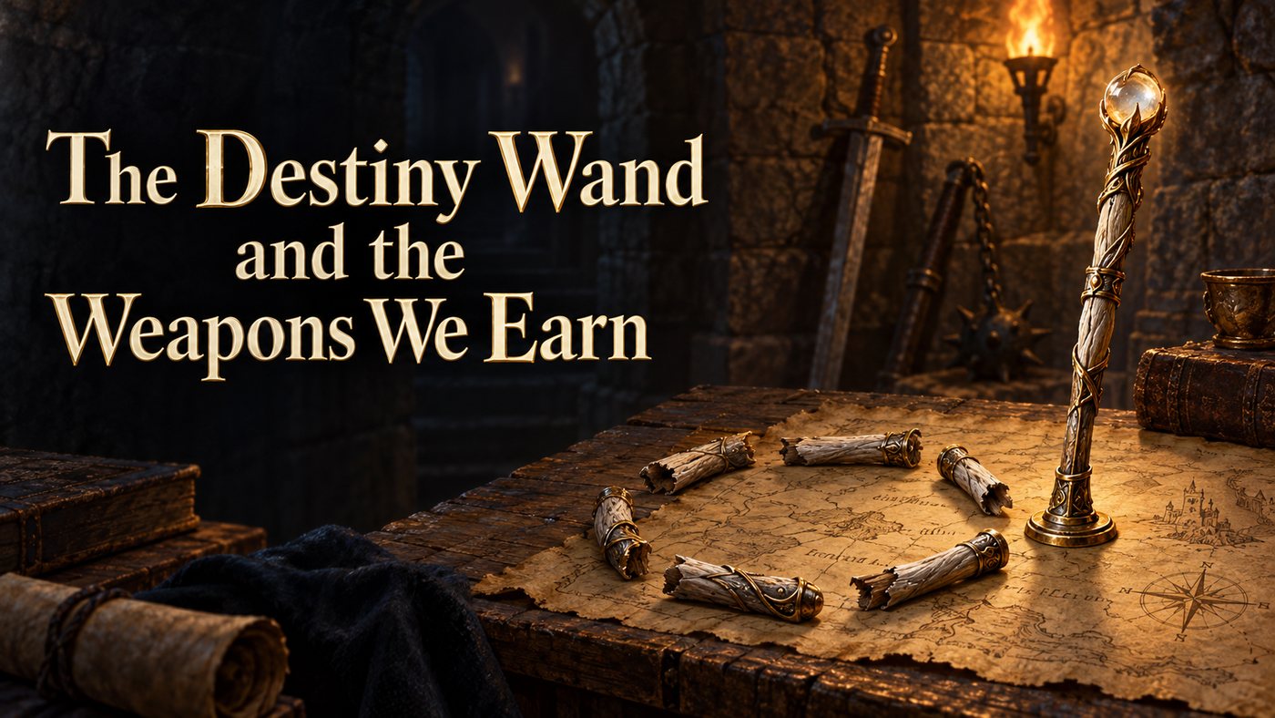 Illustration for The Destiny Wand and the Weapons We Earn